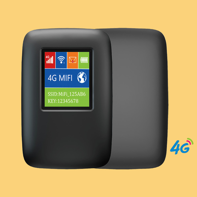 3000mAh τσεπών WIFI δυναμικής ζώνης 4G δρομολογητής με το Μαύρο οθόνης που ξεκλειδώνεται κινητός