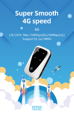Φορητός κινητός ευρυζωνικός ασύρματος MIFI WIFI κινητός 4G διαποδιαμορφωτής δρομολογητών 150Mbps