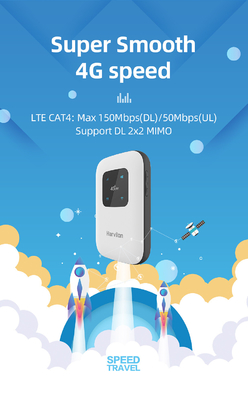δρομολογητής τσεπών 4G WiFi 3G 2G με τη υποδοχή κάρτας SIM για το χειριστή τηλεπικοινωνιών