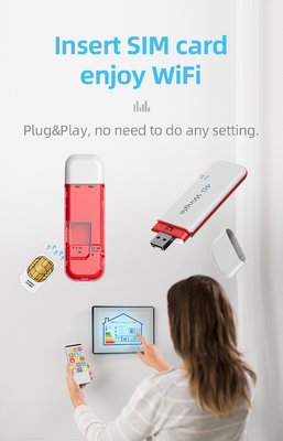 Ασύρματο Dongle 150Mbps κινητό 4G USB φορητό ευρυζωνικό Dongle καρτών Sim