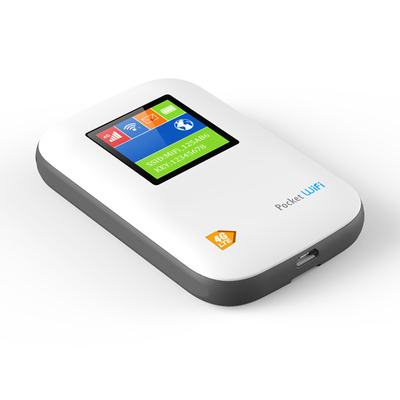 Κινητός 4G δρομολογητής MIFI με το διαποδιαμορφωτή WiFi τσεπών οθόνης 2700mAh-3000mAh που ξεκλειδώνεται