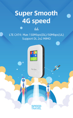 Κινητός 4G δρομολογητής MIFI με το διαποδιαμορφωτή WiFi τσεπών οθόνης 2700mAh-3000mAh που ξεκλειδώνεται