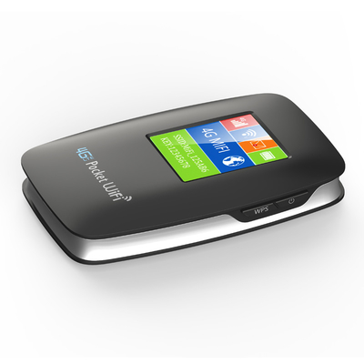 3000mAh τσεπών WIFI δυναμικής ζώνης 4G δρομολογητής με το Μαύρο οθόνης που ξεκλειδώνεται κινητός