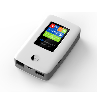 5000mAh φορητός δρομολογητής 4G WIFI με τον ωχρό λιμένα του τοπικού LAN RJ45