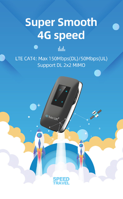 4 δρομολογητής wifi 4G LTE MiFi indiction των οδηγήσεων με την μπαταρία 3000mAh