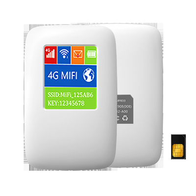 Κινητή 4G διεπαφή δρομολογητών USB Cat4 150Mbps MiFi που φορτίζει την μπαταρία 3000MAh καμία διαμόρφωση ανάγκης