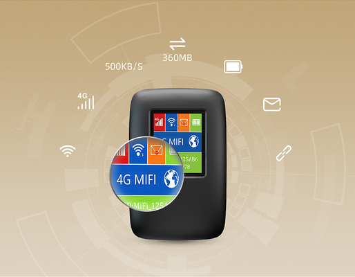 ασύρματη MiFi δυναμική ζώνη δρομολογητών WIFI 3000mAh 4G LTE με τη διεθνή ζώνη οθόνης LCD